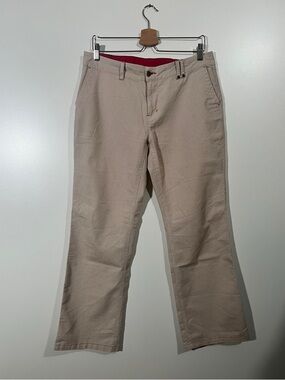 Kavu Pants 100% Cotton Boot cut Pants with Pinstripes Size 10 Women’s